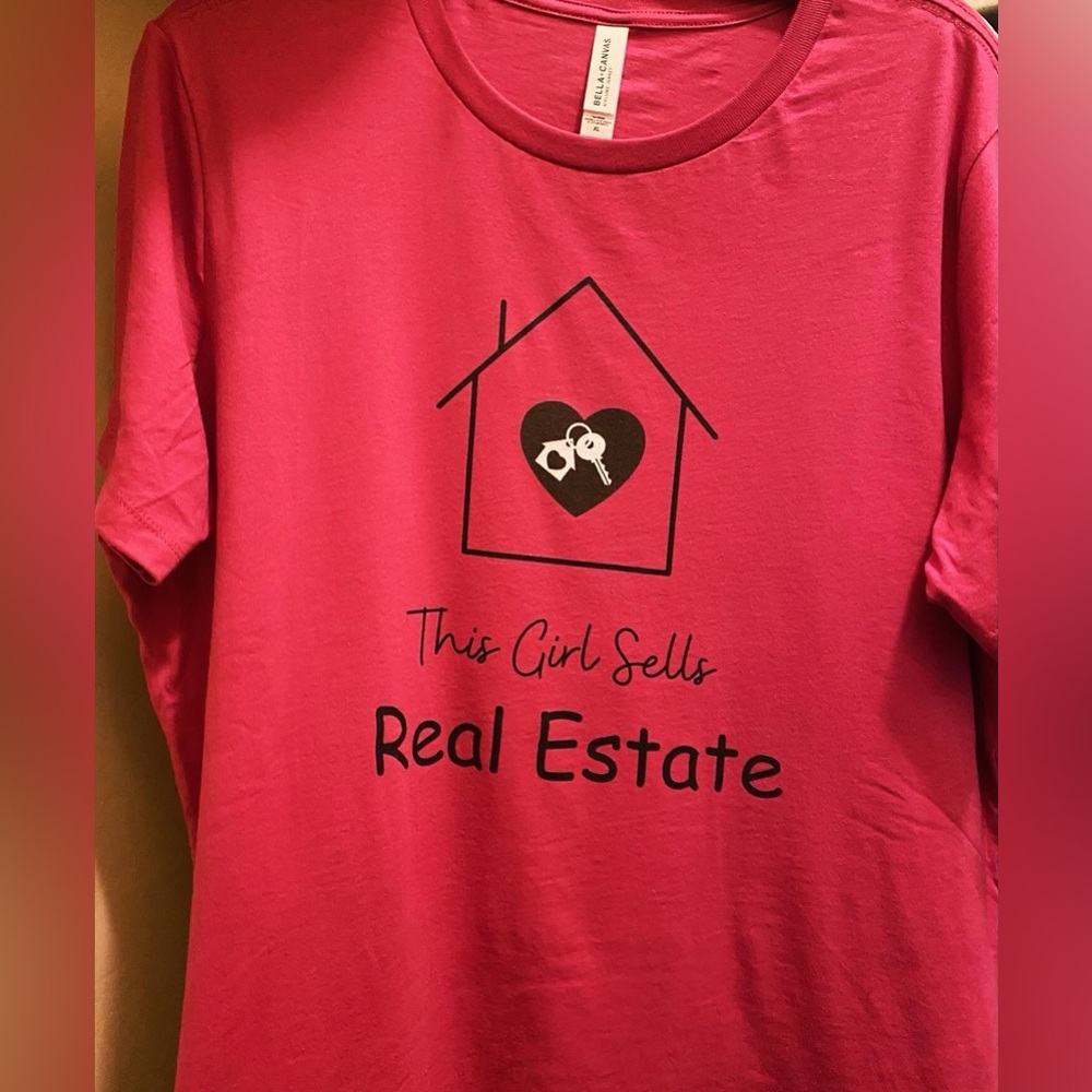 Real estate agent shirt xl hot pink